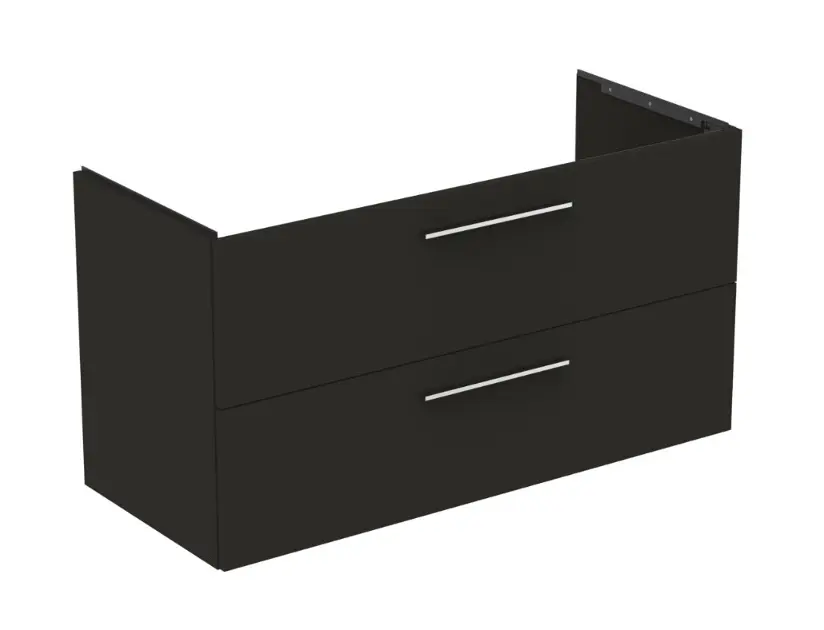 Levně Ideal Standard i.Life B - Umyvadlová skříňka, 120x63x51 cm, 2 zásuvky, pravá, matná uhlově šedá T5587NV