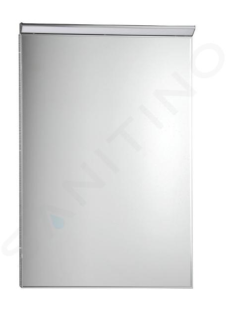 Sapho Bora - Zrkadlo v ráme 600 mmx800 mm s LED osvetlením, chróm AL768
