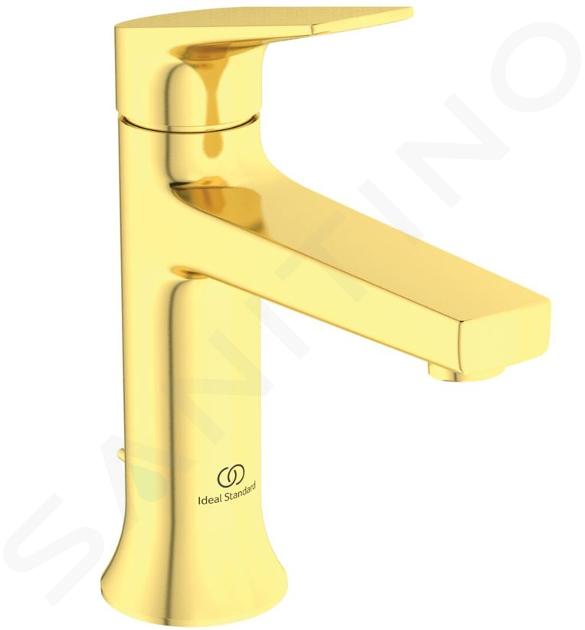 Ideal Standard La Dolce Vita - Miscelatore per lavabo, con sistema di scarico, color oro spazzolato BD653A2