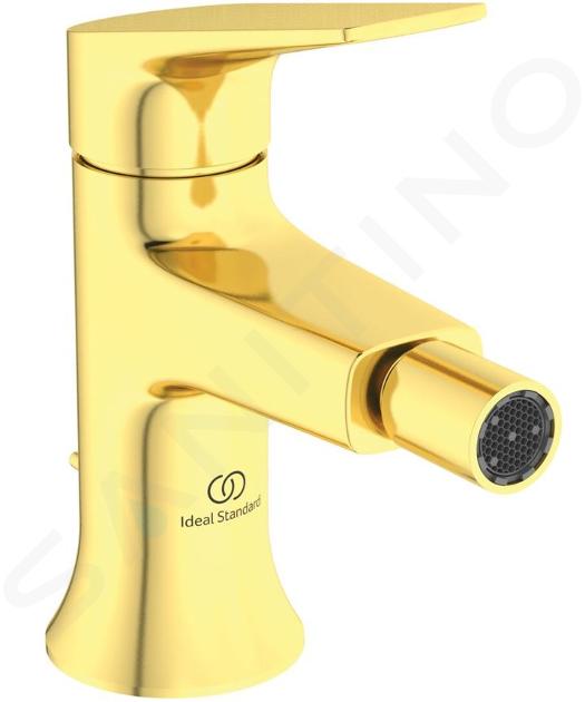 Ideal Standard La Dolce Vita - Grifo de bidé con desagüe, oro cepillado BD664A2