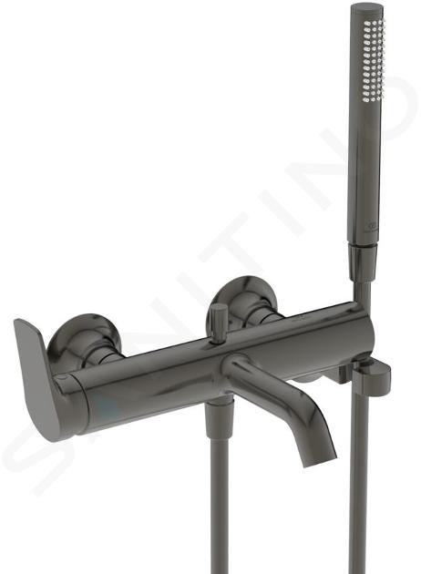 Ideal Standard La Dolce Vita - Miscelatore per vasca da bagno, con accessori, Magnetic Grey BD667A5