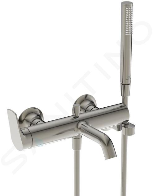 Ideal Standard La Dolce Vita - Miscelatore per vasca da bagno, con accessori, Silver Storm BD667GN