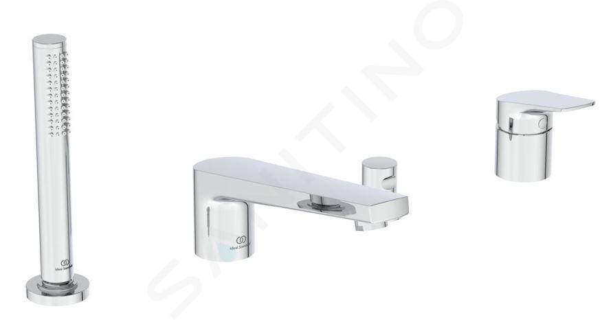 Ideal Standard La Dolce Vita - Grifo para el borde de bañera, 4 orificios, cromo BD671AA