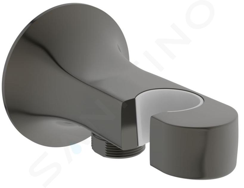 Ideal Standard La Dolce Vita - Codo de pared con soporte, Magnetic Grey BD682A5