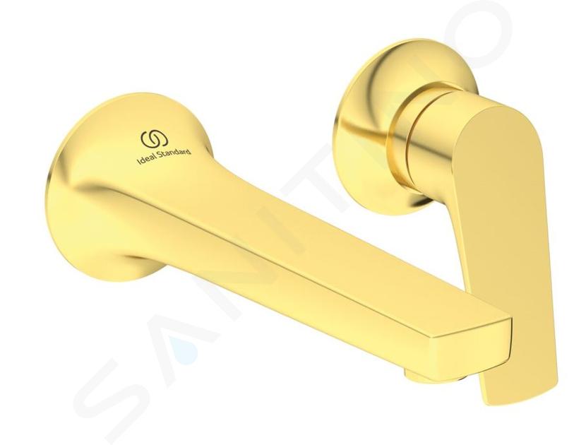 Ideal Standard La Dolce Vita - Miscelatore ad incasso per lavabo, montaggio a 2 fori, color oro spazzolato BD956A2