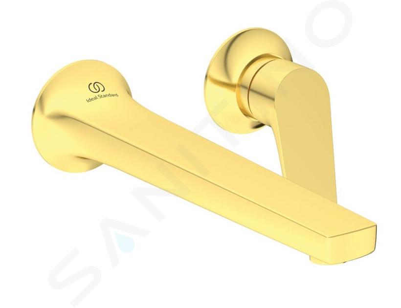 Ideal Standard La Dolce Vita - Miscelatore ad incasso per lavabo, montaggio a 2 fori, color oro spazzolato BD957A2