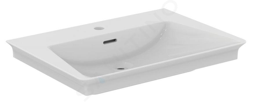 Ideal Standard La Dolce Vita - Lavabo, 66x47 cm, avec trop-plein, 1 trou pour robinetterie, blanc E264401