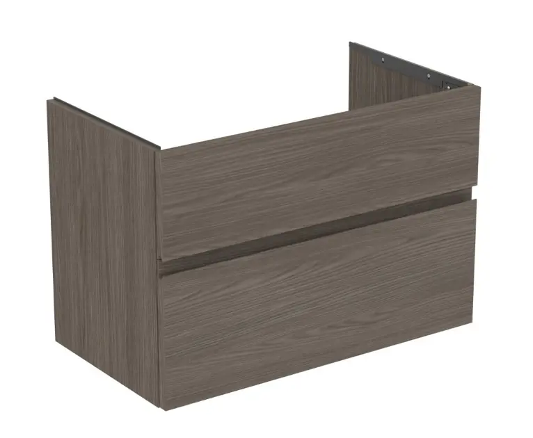 Ideal Standard Finesse - Umyvadlová skříňka, 80x44x55 cm, 2 zásuvky, Dark Elm E3387UR