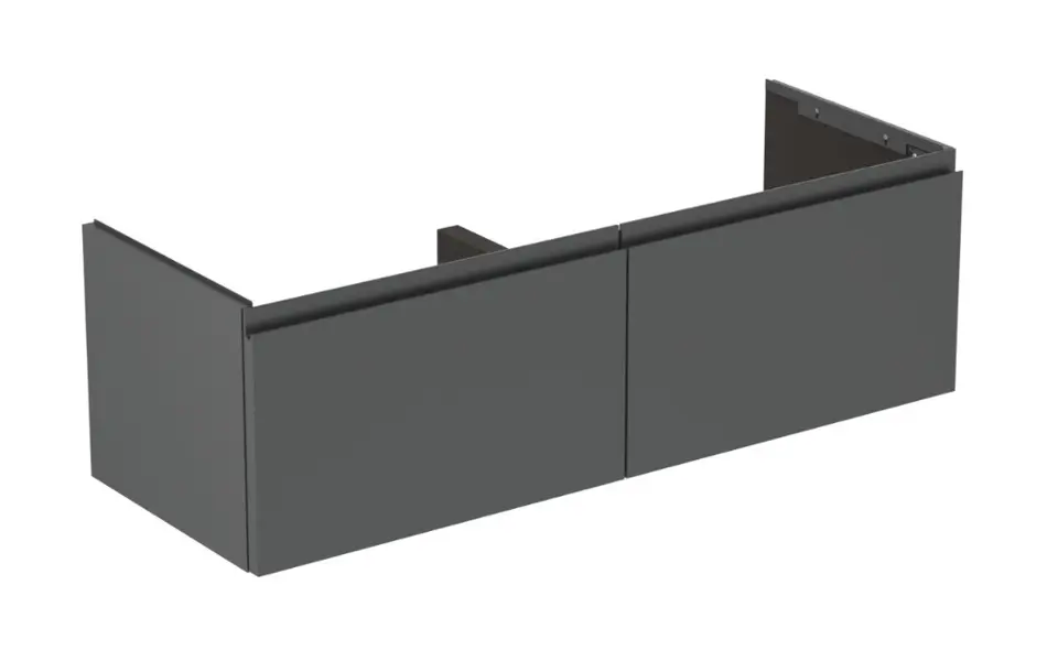 Levně Ideal Standard Finesse - Umyvadlová skříňka, 120x44x37 cm, 2 zásuvky, matný antracit E3389Y2