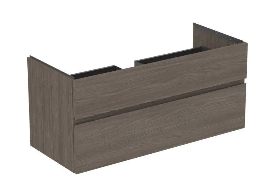 Ideal Standard Finesse - Umyvadlová skříňka, 120x51x55 cm, 2 zásuvky, Dark Elm E3394UR