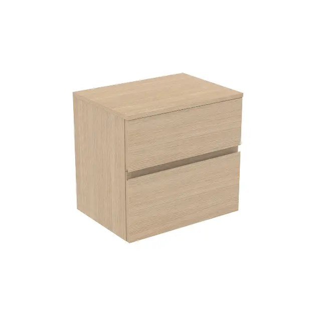 Levně Ideal Standard Finesse - Umyvadlová skříňka, 60x44x56 cm, 2 zásuvky, bílý dub E3422US