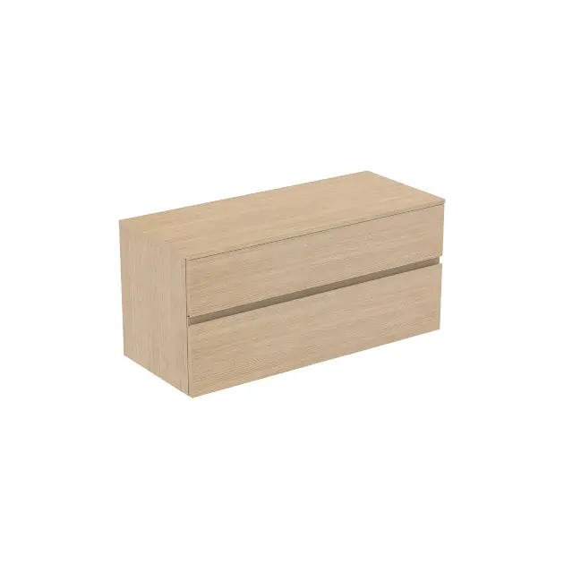 Levně Ideal Standard Finesse - Umyvadlová skříňka, 120x51x56 cm, 2 zásuvky, bílý dub E3431US