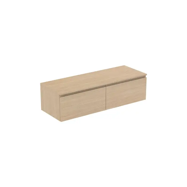 Levně Ideal Standard Finesse - Umyvadlová skříňka, 140x51x38 cm, 2 zásuvky, bílý dub E3432US