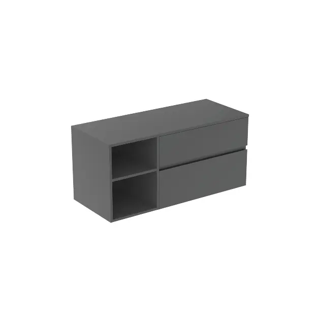 Levně Ideal Standard Finesse - Umyvadlová skříňka, 120x51x56 cm, 2 zásuvky, matný antracit E3438Y2