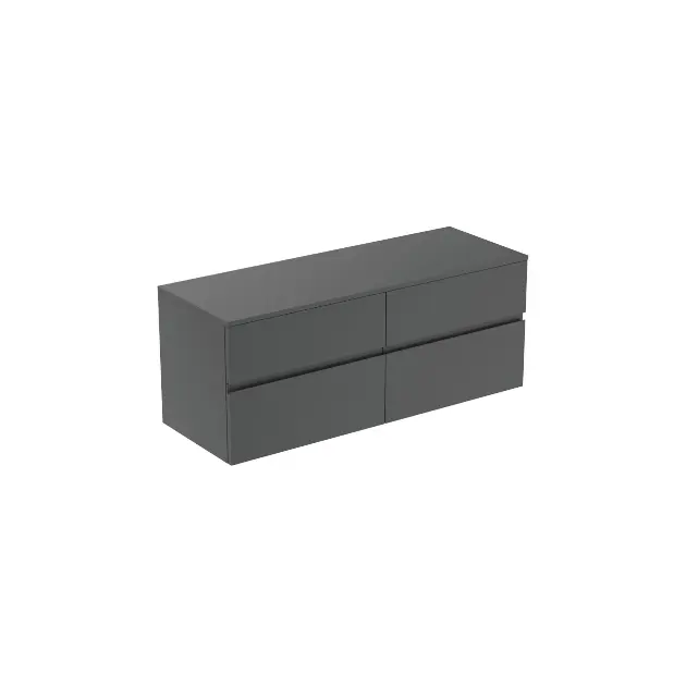 Levně Ideal Standard Finesse - Umyvadlová skříňka, 140x51x56 cm, 4 zásuvky, matný antracit E3441Y2
