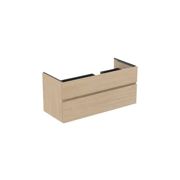 Levně Ideal Standard Finesse - Umyvadlová skříňka 120x51x55 cm, 2 zásuvky, bílý dub E3448US