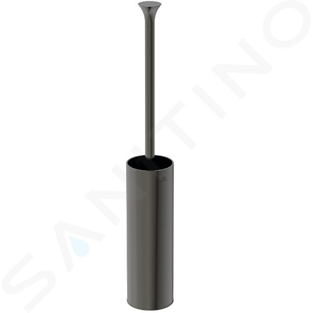 Ideal Standard La Dolce Vita - Scopino WC a parete con supporto, Magnetic Grey T5493A5