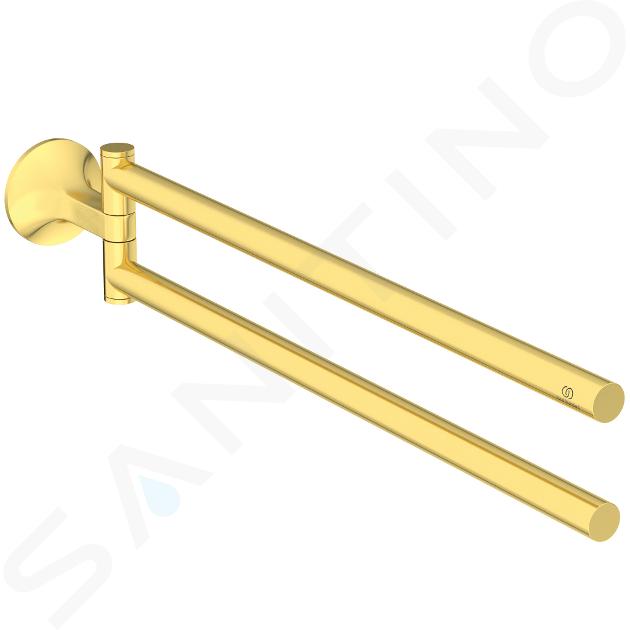 Ideal Standard La Dolce Vita - Portasciugamani doppio, color oro spazzolato T5505A2