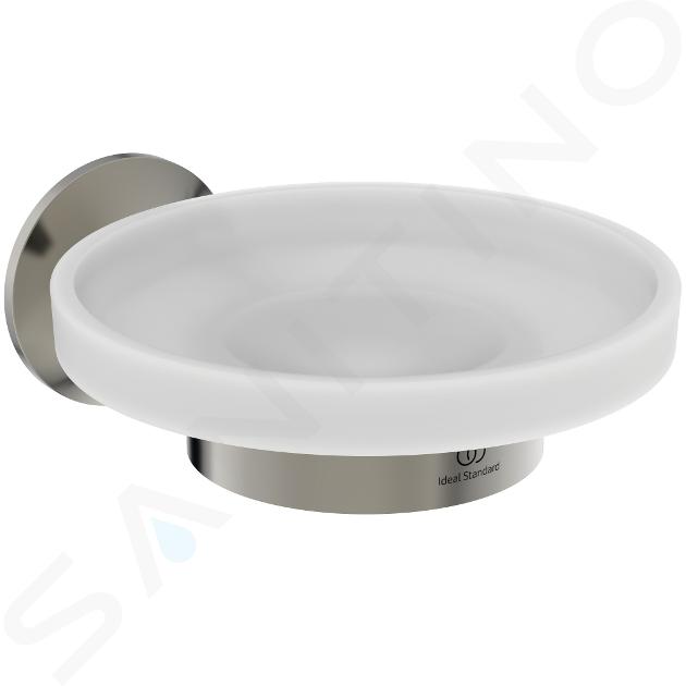 Ideal Standard La Dolce Vita - Porte-savon avec support, verre/Silver Storm T5507GN