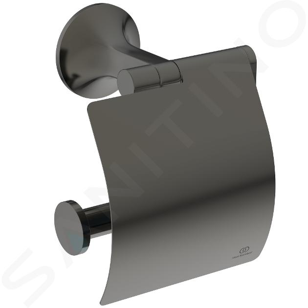 Ideal Standard La Dolce Vita - Porte-papier toilette avec couvercle, Magnetic Grey T5509A5