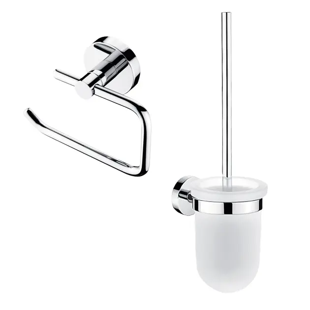 Nimco Unix - Set accessoires voor toilet, glas/chroom UN set-94WN-26