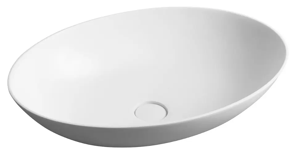 Sapho Thin - Lavoar 60x40x15 cm, fără preaplin, alb mat WN893