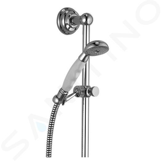 Kludi Adlon - Set de pommeau de douche, 1 jet, barre et flexible, chrome 2710305