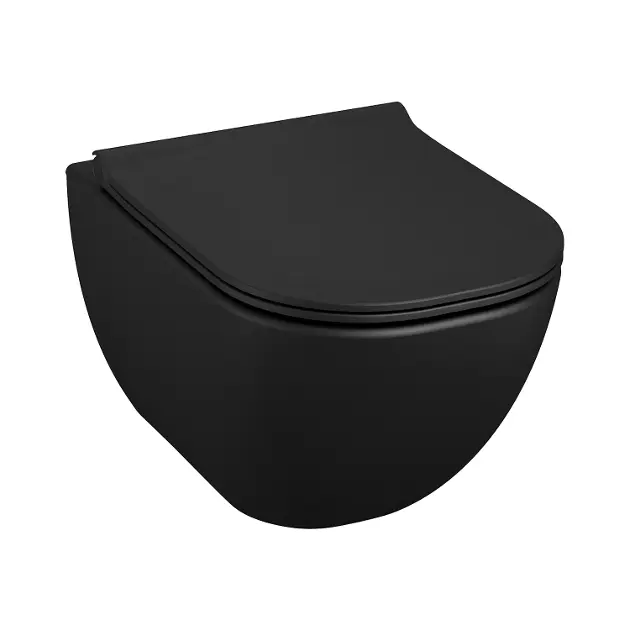 Jika Mio - Závěsné WC, Rimless, matná černá H8207147160001