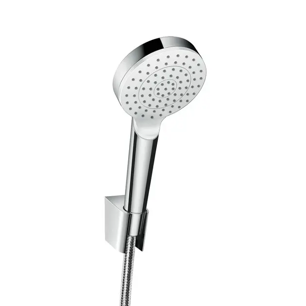 Levně Hansgrohe Crometta - Set sprchové hlavice, držáku a hadice, EcoSmart, bílá/chrom 26569400