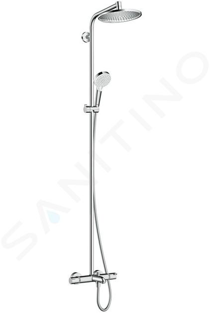 Hansgrohe Crometta - Baterie cadă termostatată Showerpipe S 240, crom 27320000