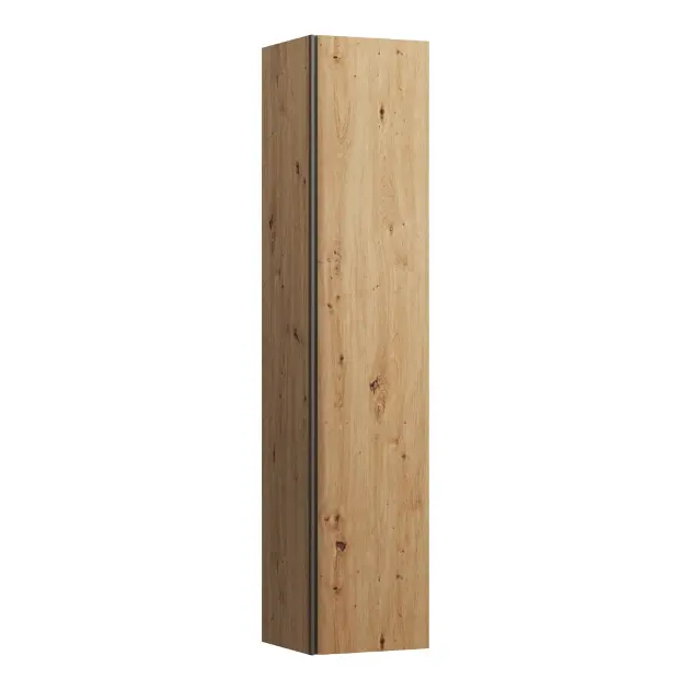 Laufen Meda - Armoire haute, 165x35x34 cm, 1 porte, charnières à droite, chêne H4216520112671