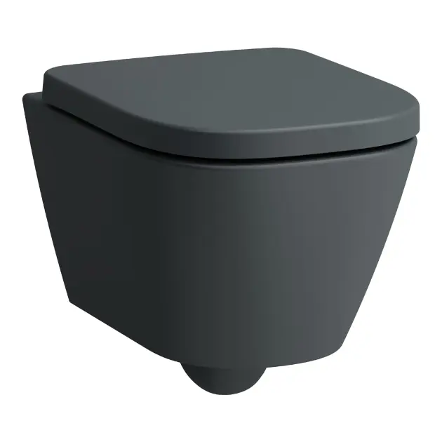 Laufen Meda - Hangend toilet, Rimless, mat grafiet H8201137580001