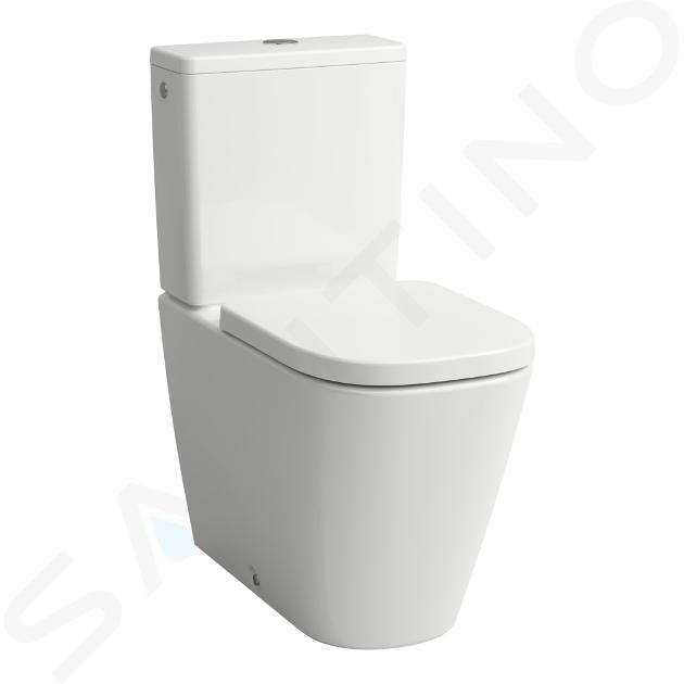 Laufen Meda - Miska WC kompakt, odpływ vario, Rimless, biała H8241110000001