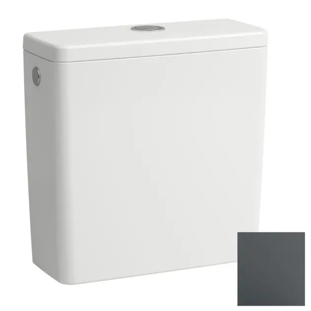 Laufen Lua - Zbiornik spłukujący, DualFlush, dopływ wody z tyłu, grafit mat H8270817589711