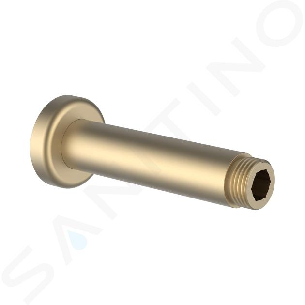 Laufen Accessori doccia - Braccio doccia a soffitto 10 cm, color oro chiaro opaco HF960098462001