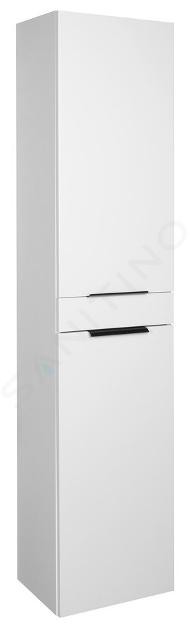Aqualine Akira - Hoge kast 180x40x30 cm, 2 deuren L/R, wit AK180