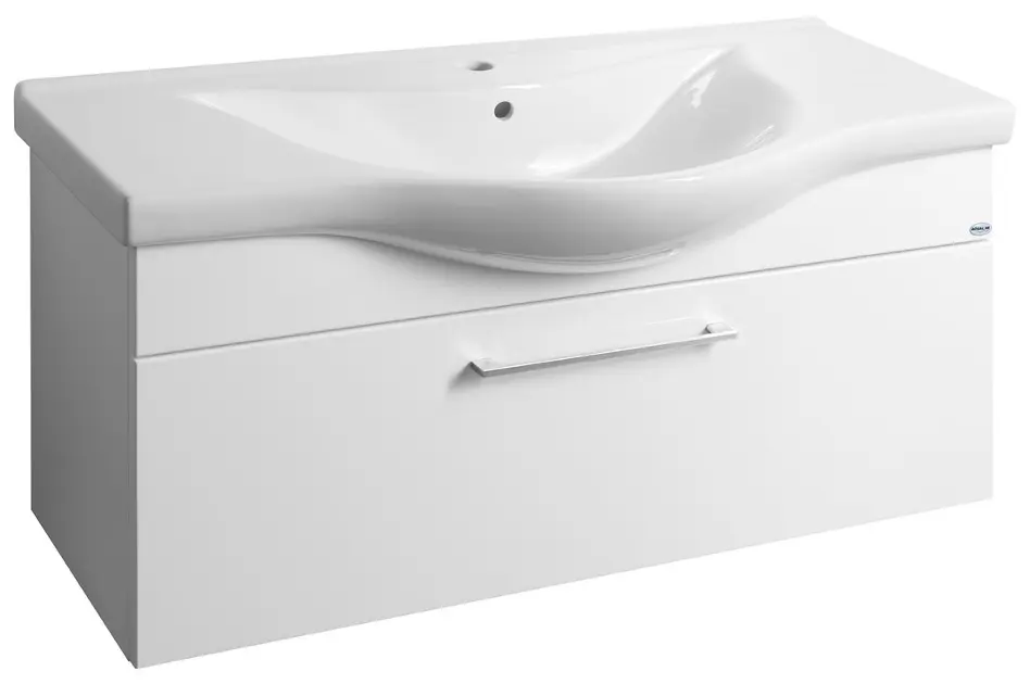 Aqualine Akira - Wastafelkast 96x42x35 cm, wit AK210