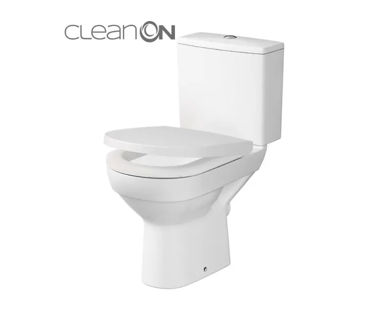 Toilettes Carina Sur Pied Avec Réservoir Et Abattant SoftClose - Céramique, Sortie Horizontale, Système De Chasse économique - 5