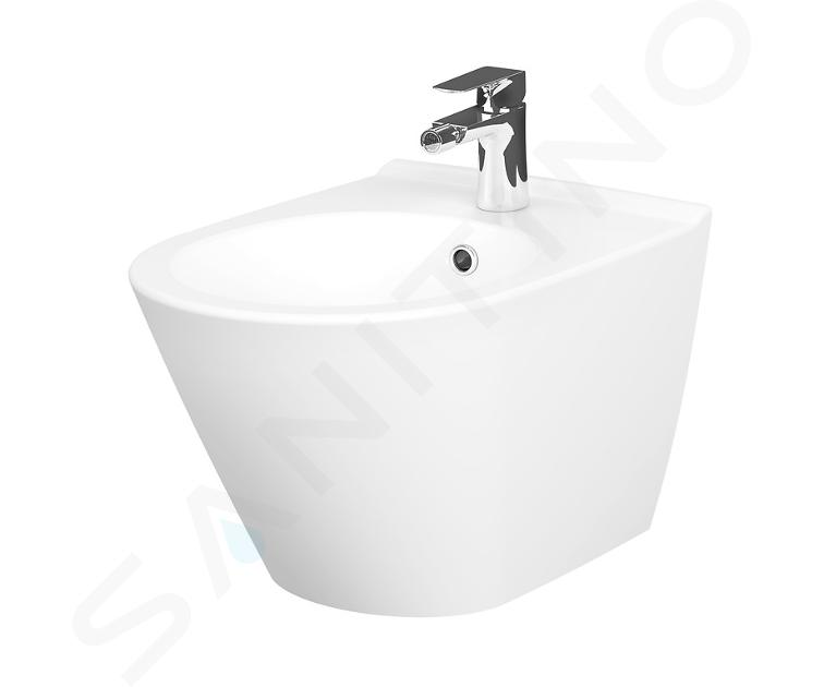 Cersanit City - Závesný bidet, otvor na batériu, biela K35-043