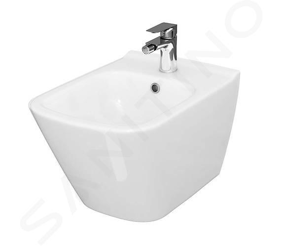 Cersanit City - Bidet sospeso, con foro per miscelatore, bianco K35-045