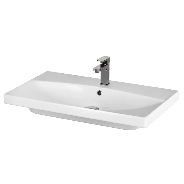 Cersanit Parva Ovaal Wastafel 40x50 Cm - Wandhangend Keramiek Wit