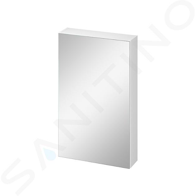 Cersanit City - Armoire à miroir, 80x49x14 cm, 1 porte, charnières G/D, blanc S584-023-DSM