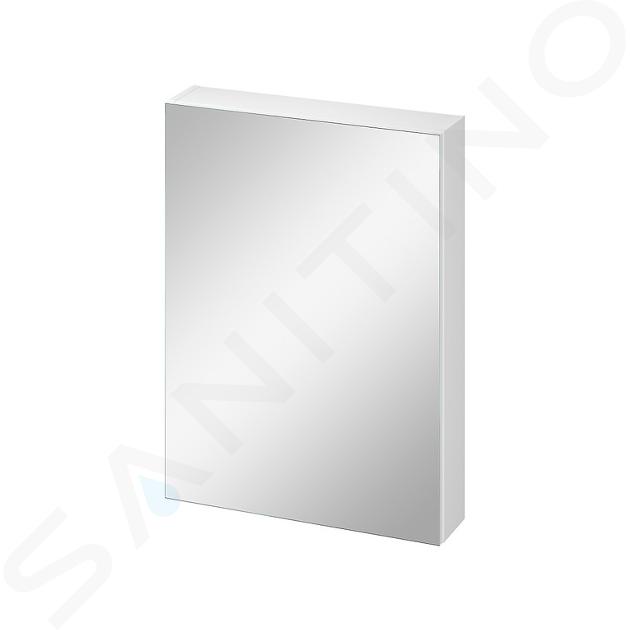 Cersanit City - Armoire à miroir, 80x59x14 cm, 1 porte, charnières G/D, blanc S584-024-DSM