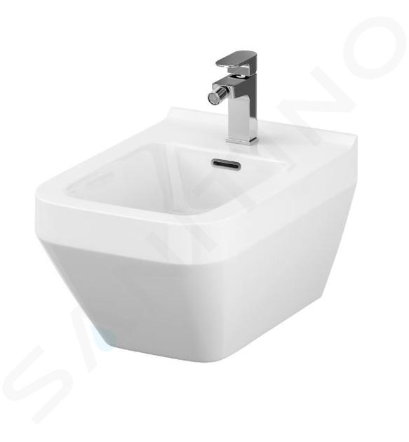 Cersanit Crea - Závěsný bidet, otvor pro baterii, bílá K114-010