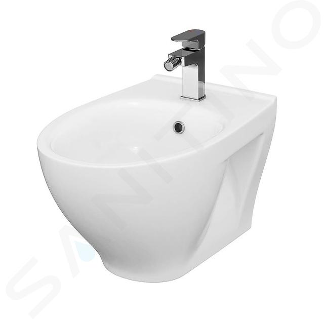 Cersanit Moduo - Bidet sospeso, con foro per miscelatore, bianco K116-026