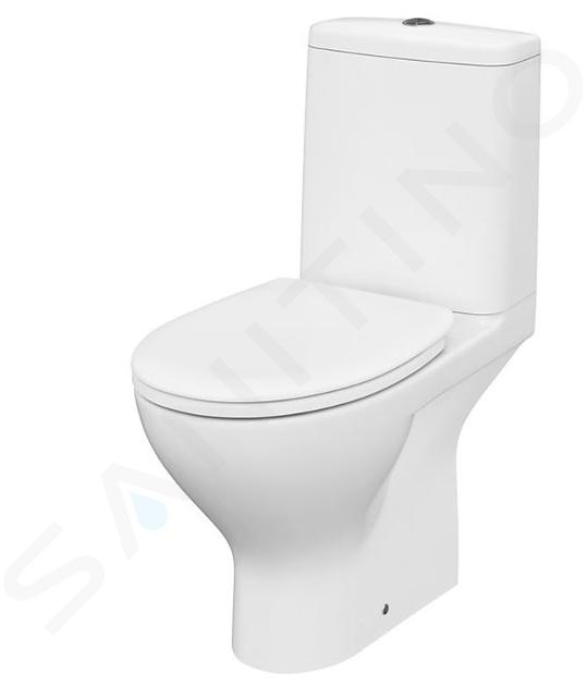 Cersanit Moduo - WC à poser avec abattant SoftClose, sortie vario, remplissage par le bas, CleanOn, blanc K116-035