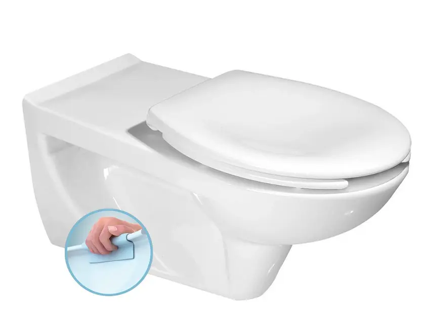 Cersanit - WC sospeso senza barriere, Rimless, bianco K670-002