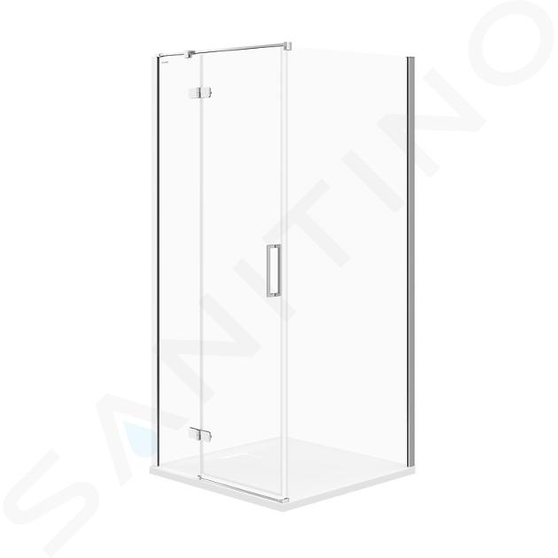 Cersanit Jota - Box doccia 90x90 cm, sx, cromo/vetro trasparente S160-001