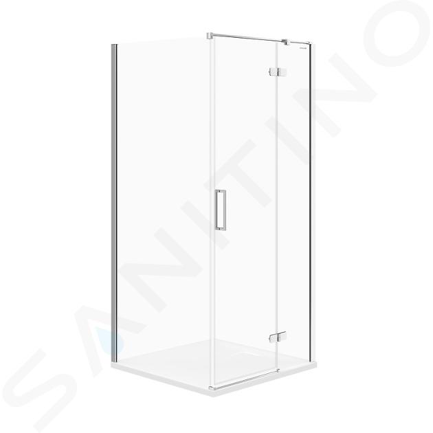 Cersanit Jota - Cabine de douche 90x90 cm, droite, chrome/verre clair S160-002