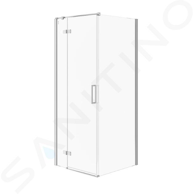 Cersanit Jota - Box doccia 80x80 cm, sx, cromo/vetro trasparente S160-005